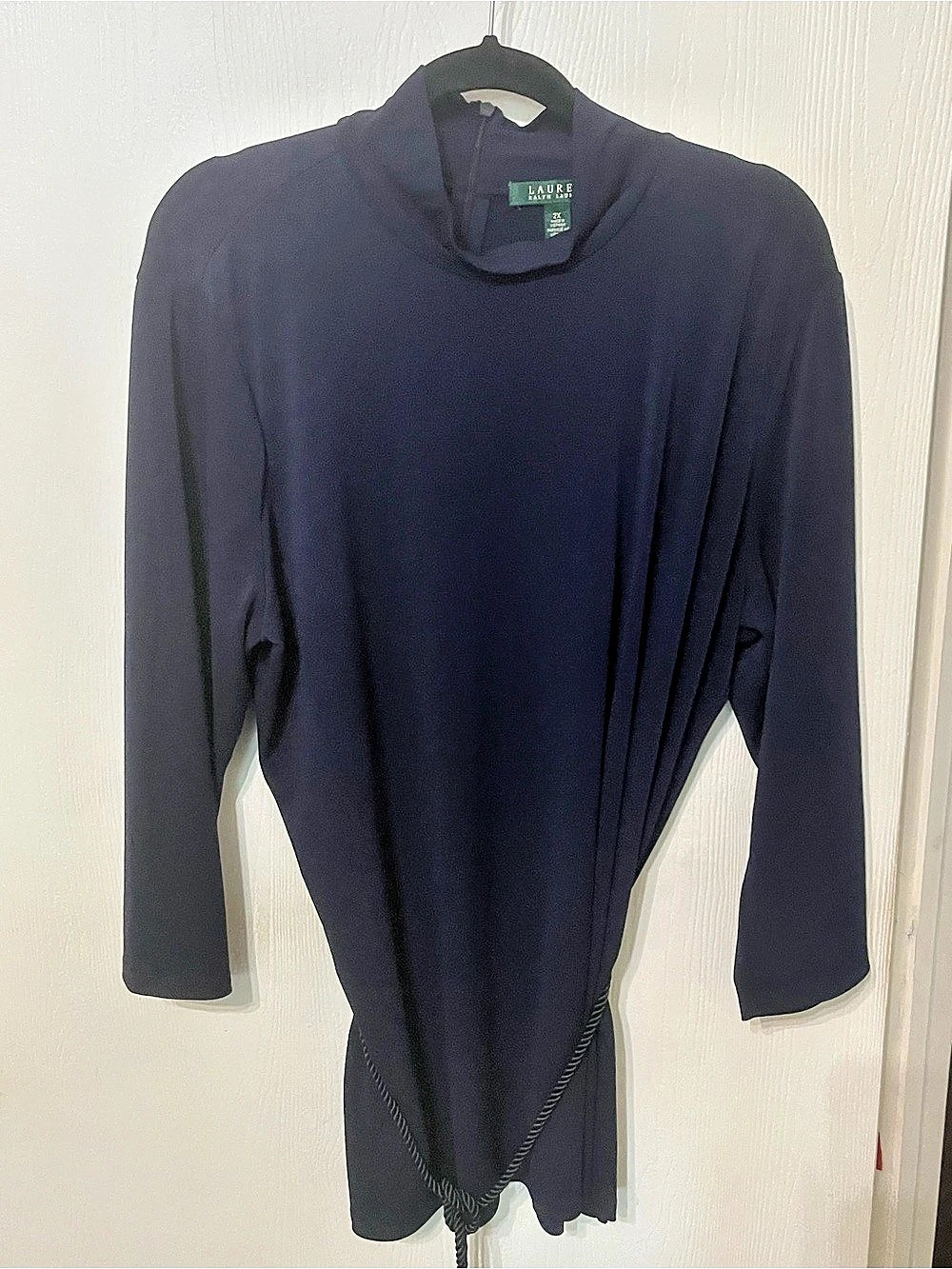 Lauren Ralph Lauren Top 3/4 Sleeve in Blue Like New
